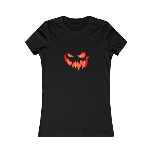 Women's Favorite Tee Spooky pumpkin Top