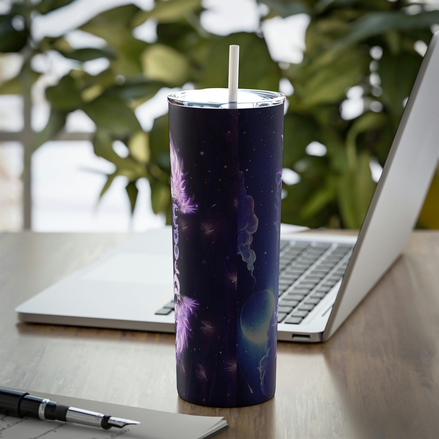 Dream, Skinny Steel Tumbler with Straw, 20oz, Gifts