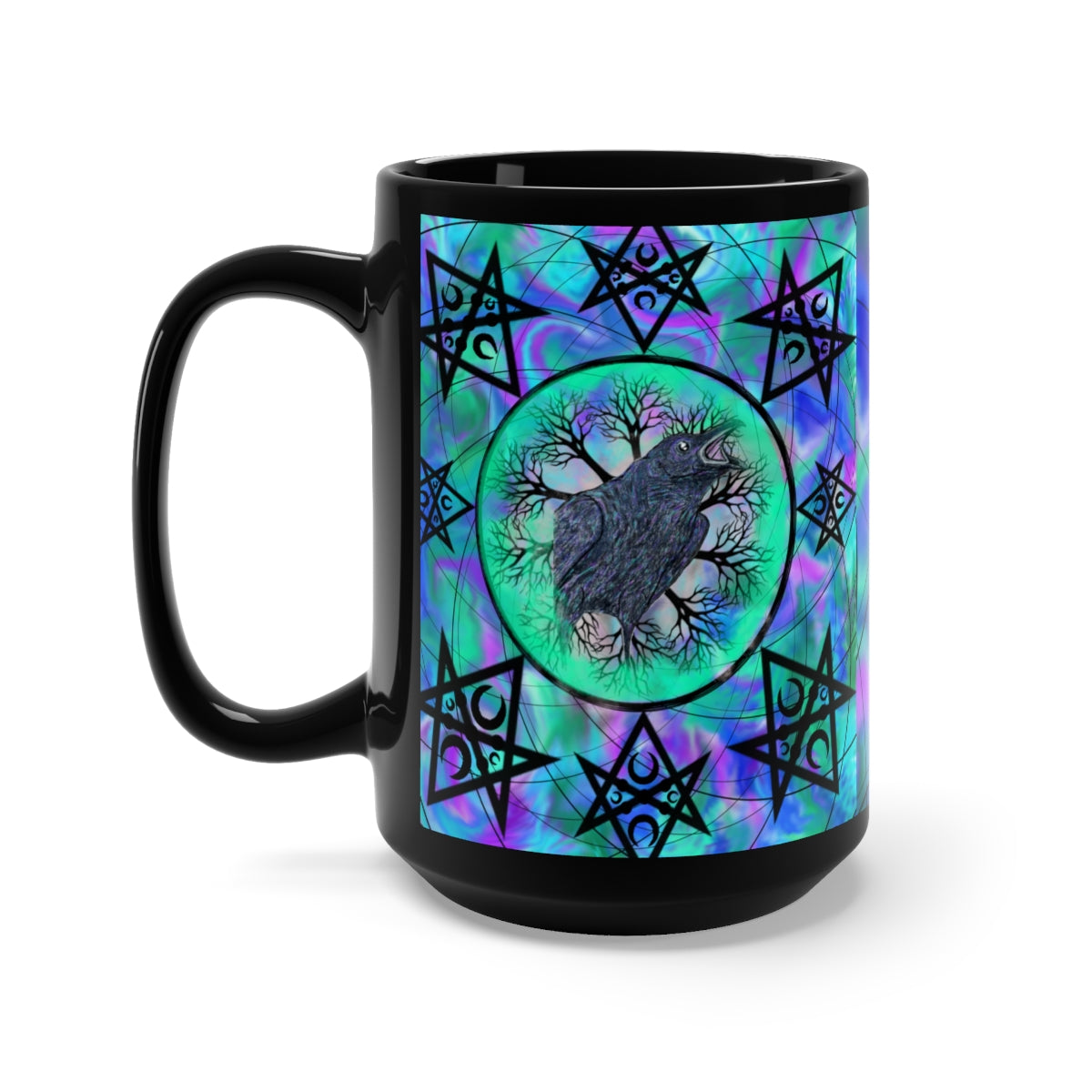 Raven Magick Black Mug 15oz