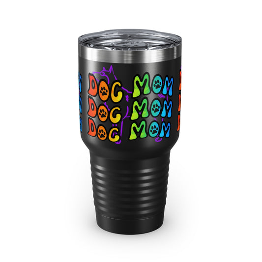 Dog Mom Ringneck Tumbler, 30oz