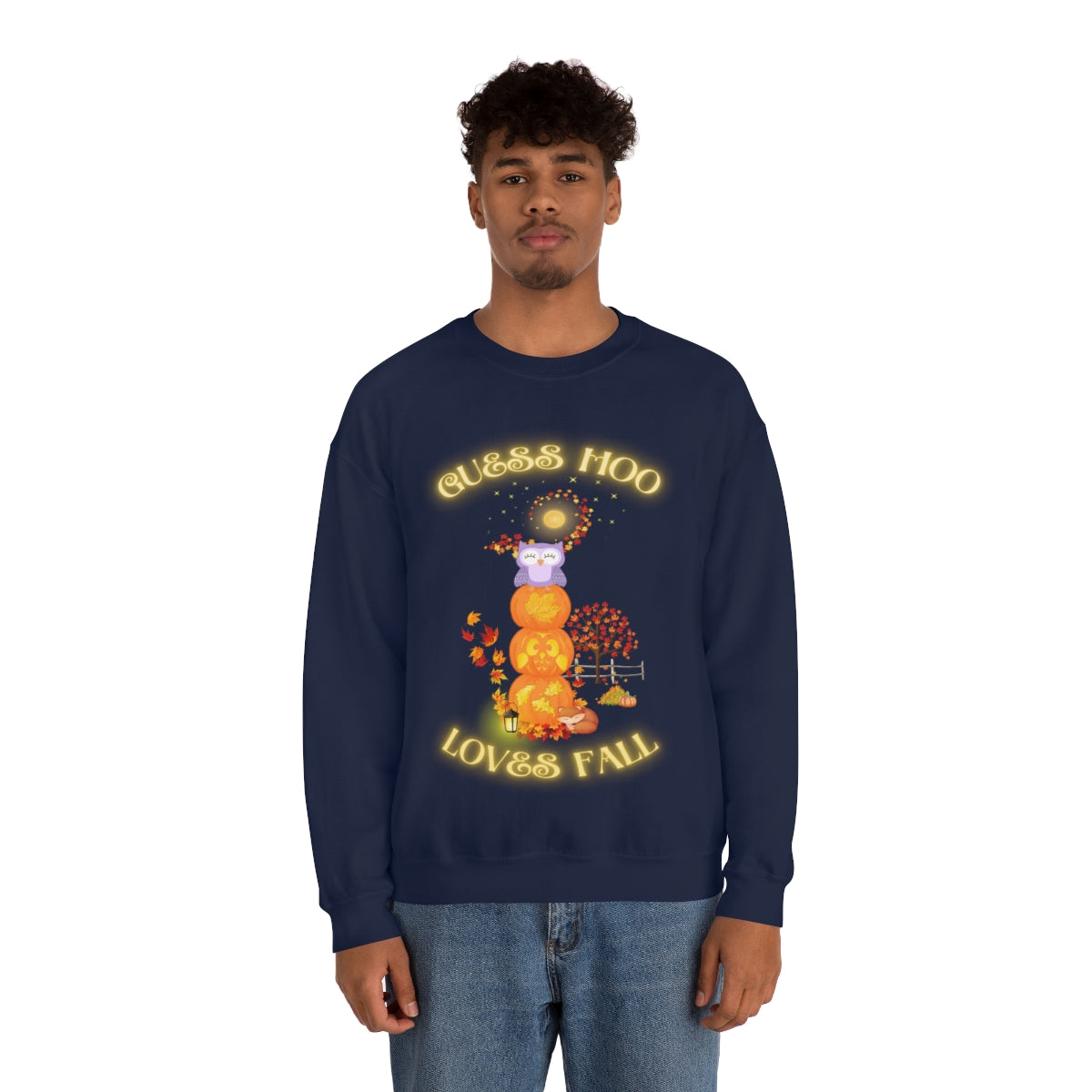 Guess Hoo Loves Fall Crewneck Sweatshirt