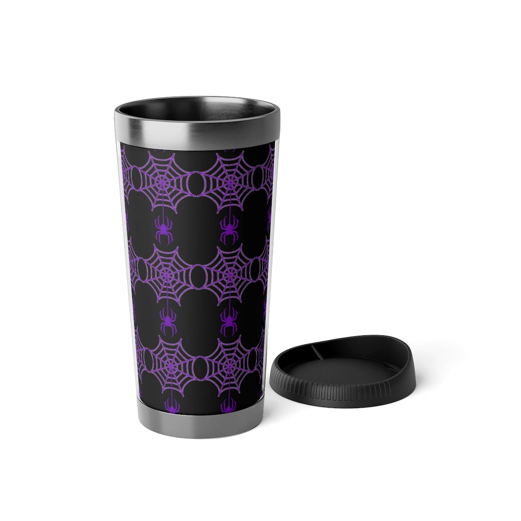 Stainless Steel Spider web Halloween Travel Mug with Insert