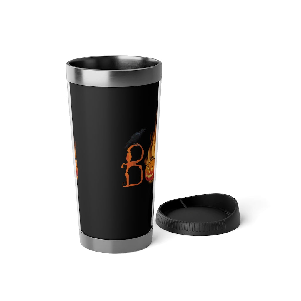 Stainless Steel "BOO" Halloween Travel Mug with Insert