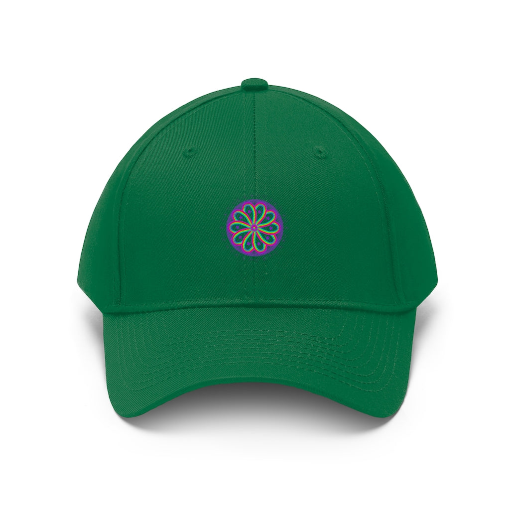 Purple PRIDE Flower Baseball Cap