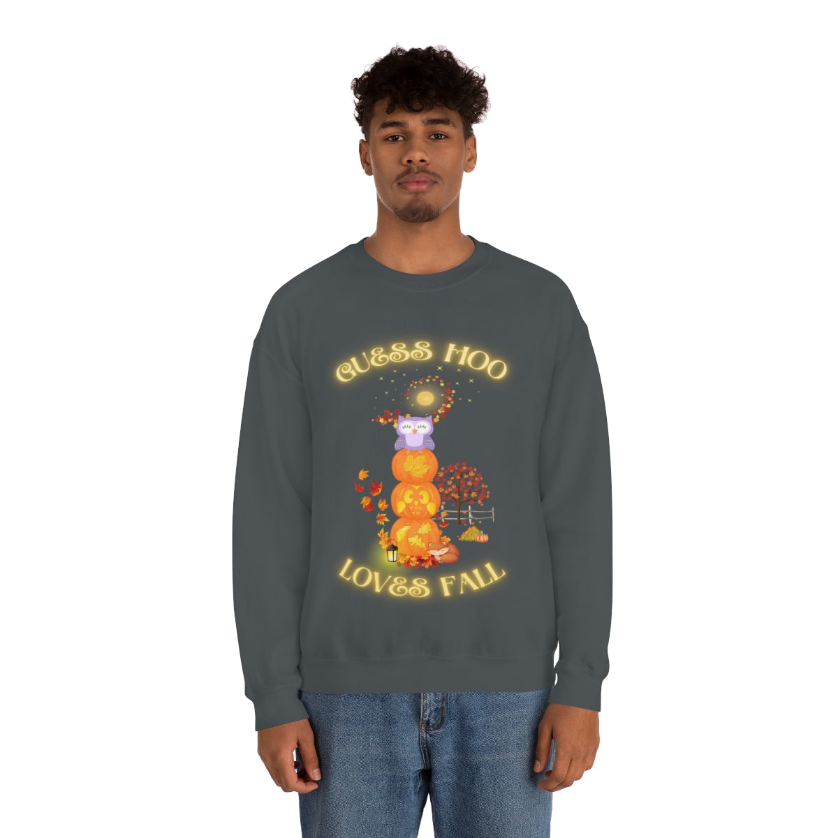 Guess Hoo Loves Fall Crewneck Sweatshirt