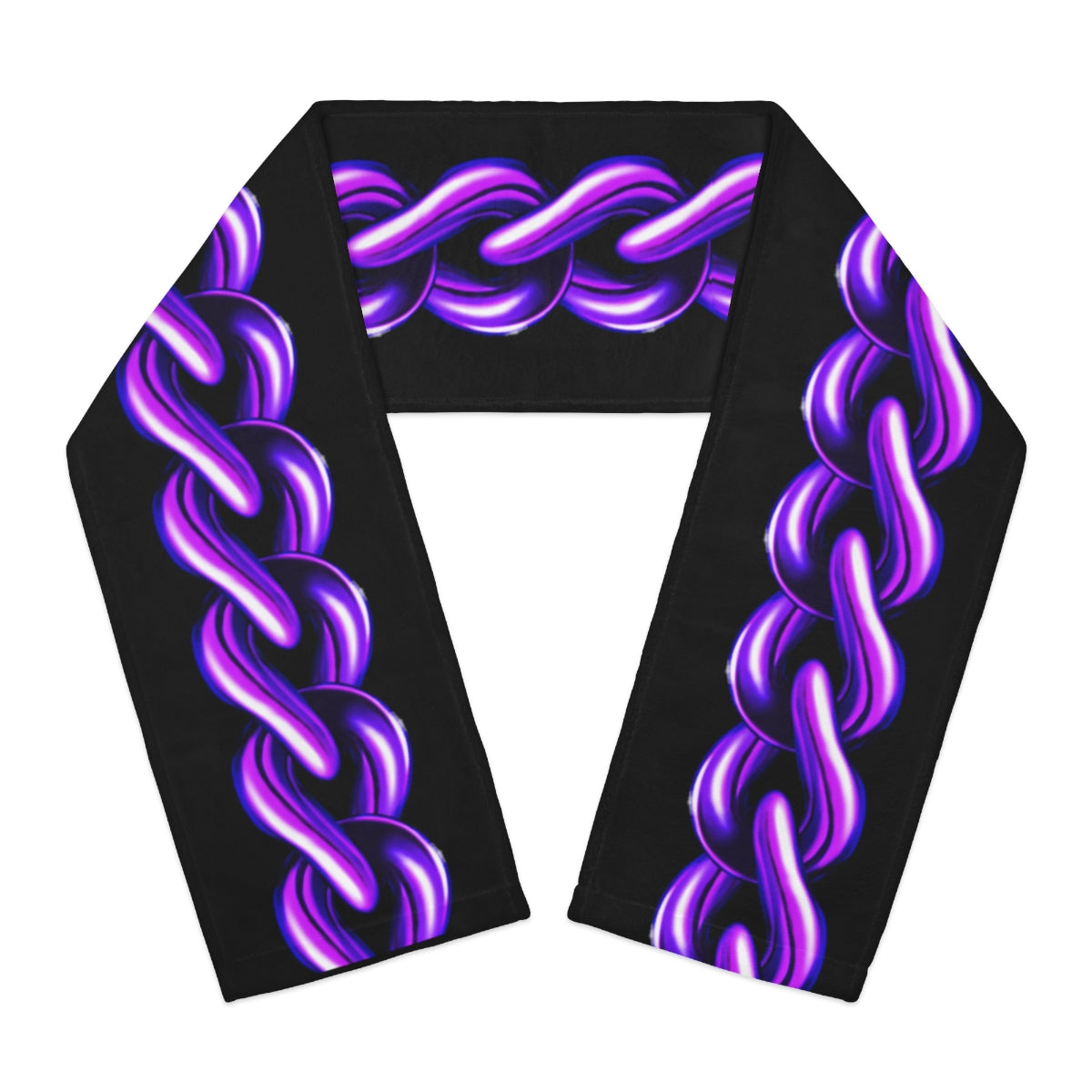 Purple Chain Winter Scarf