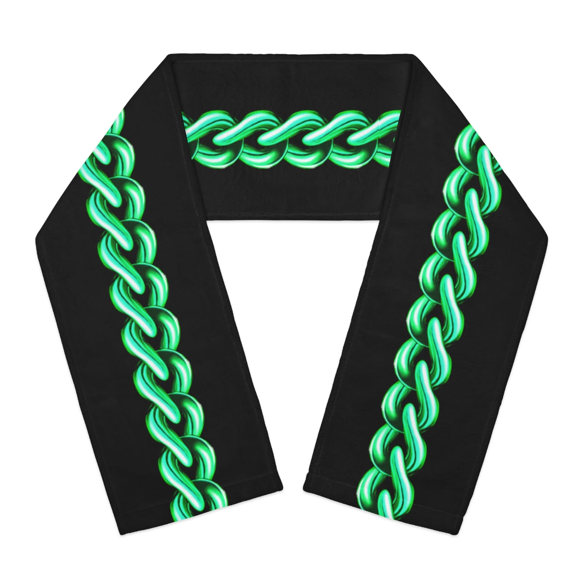 Green Chain Winter Scarf