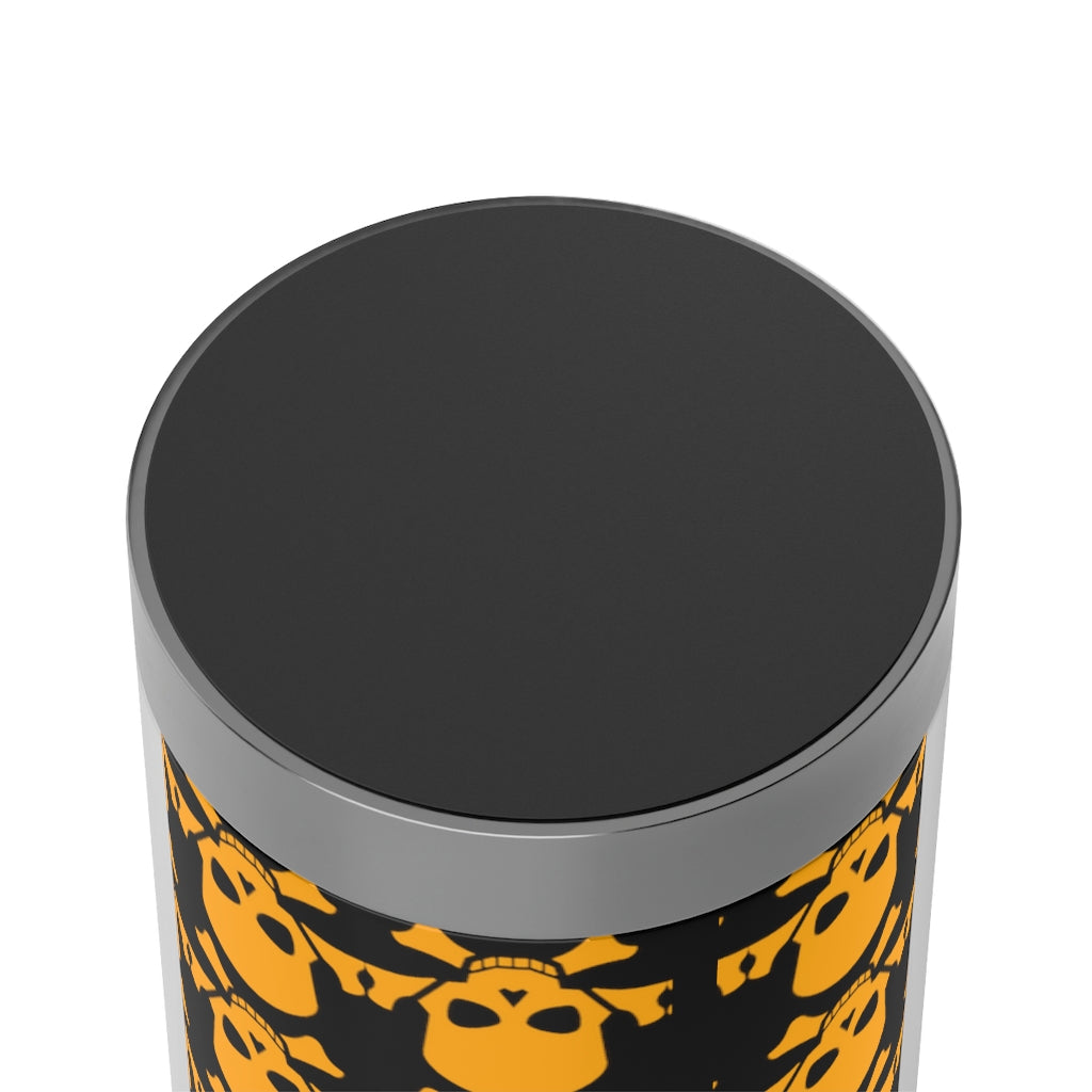 Stainless Steel Skull Crossbones Halloween Travel Mug with Insert