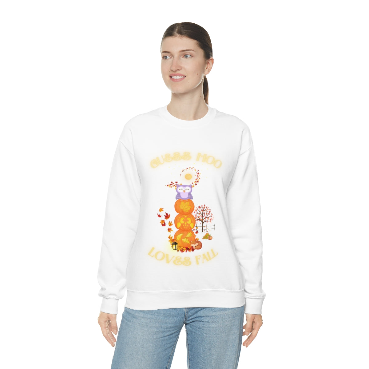 Guess Hoo Loves Fall Crewneck Sweatshirt