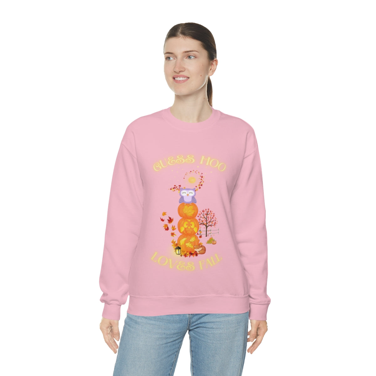 Guess Hoo Loves Fall Crewneck Sweatshirt