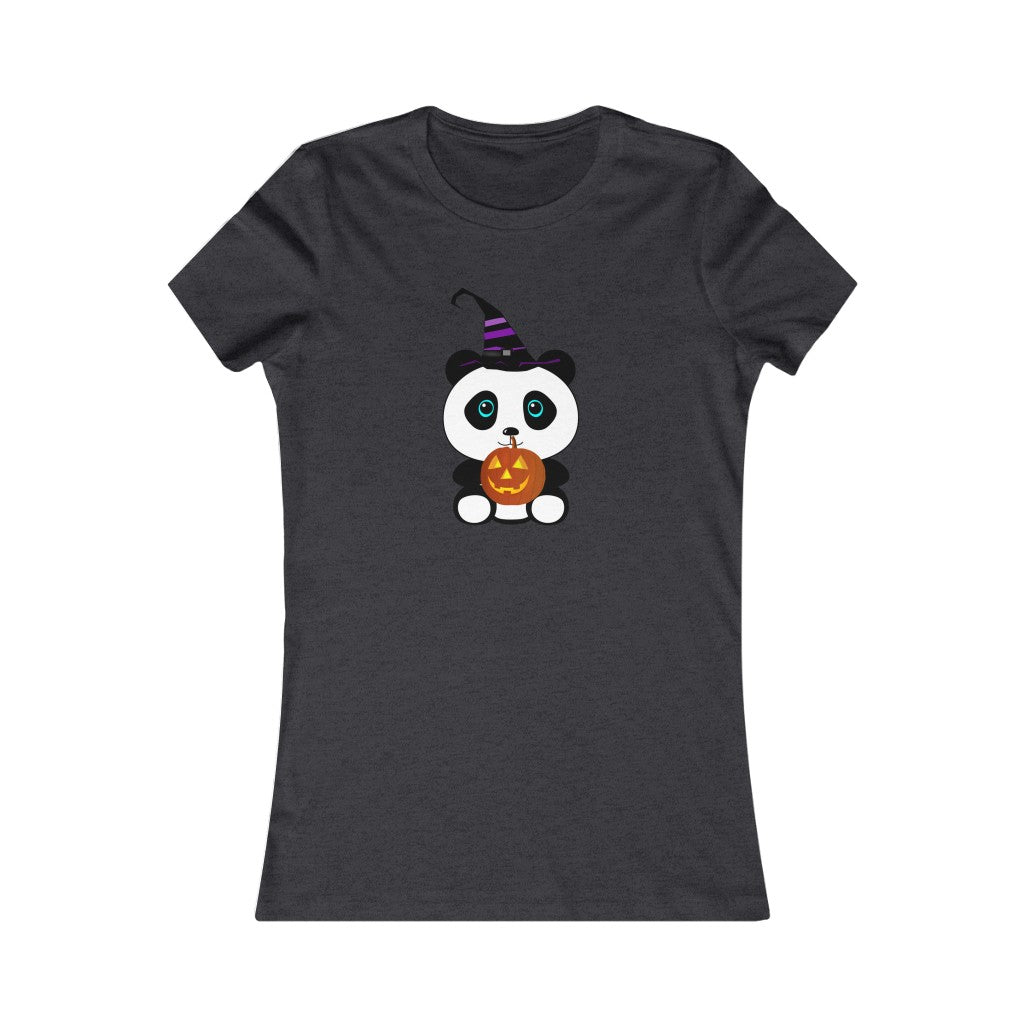 Women's Favorite Tee Cute Panda Halloween Top