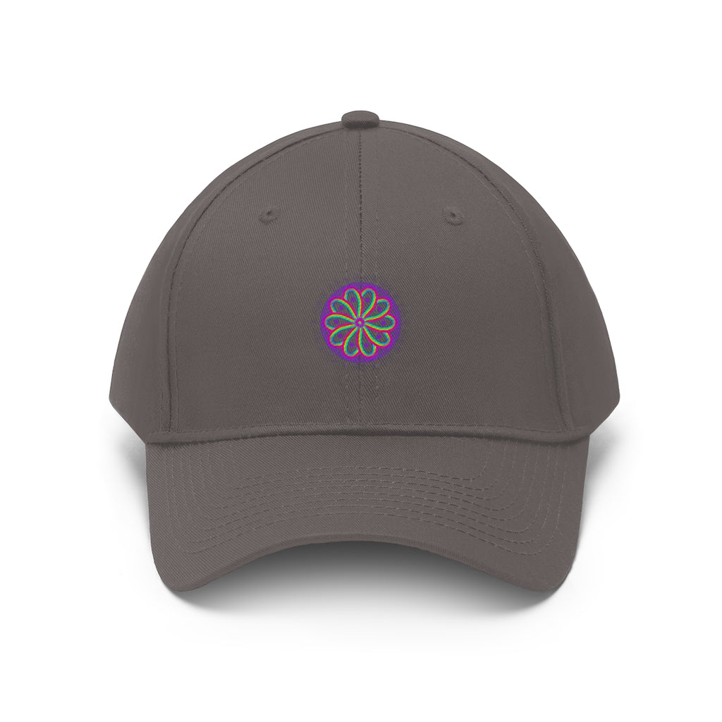 Purple PRIDE Flower Baseball Cap