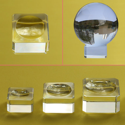 Glass Display Stand for Crystal Spheres