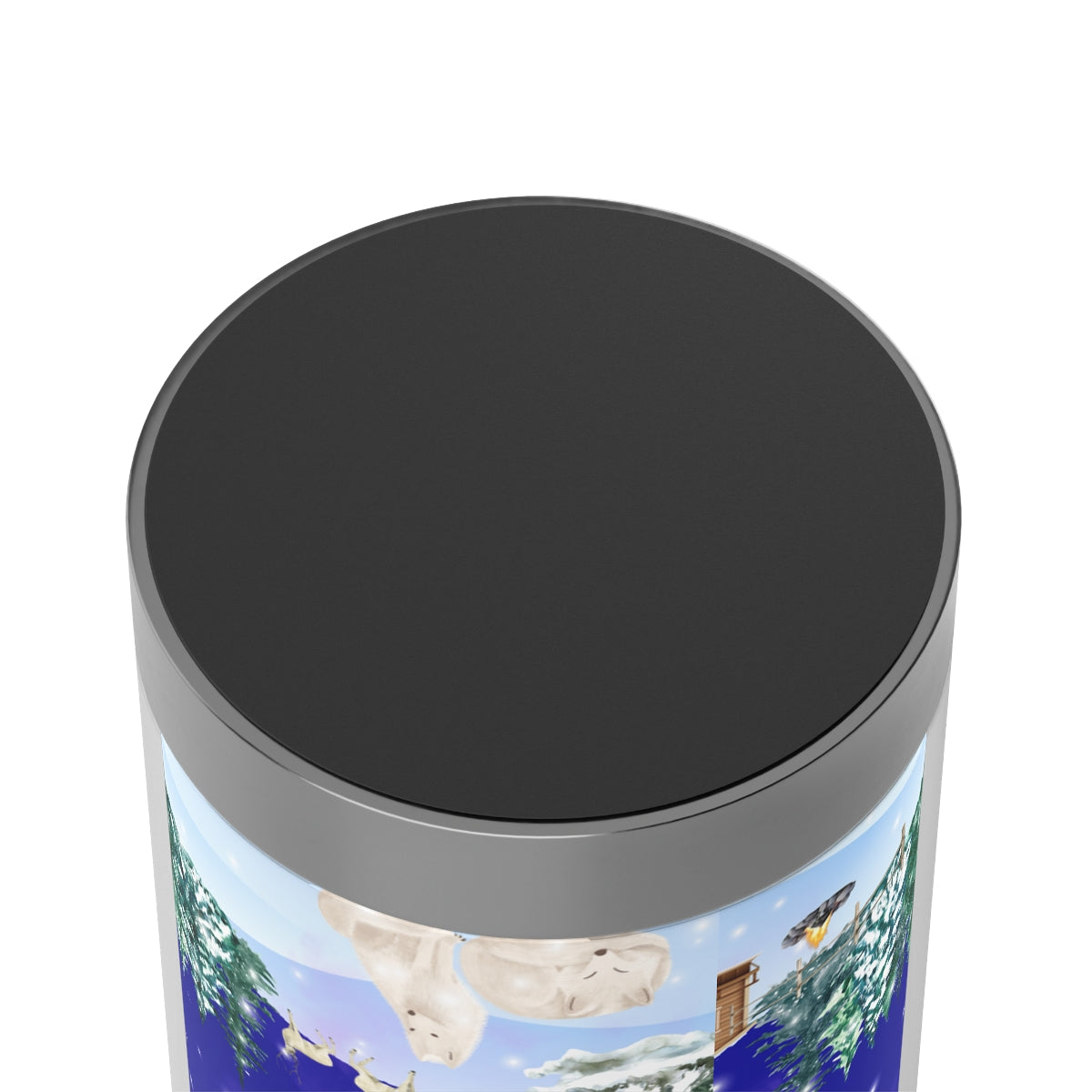 Merry Christmas Scenic Travel Mug with Insert