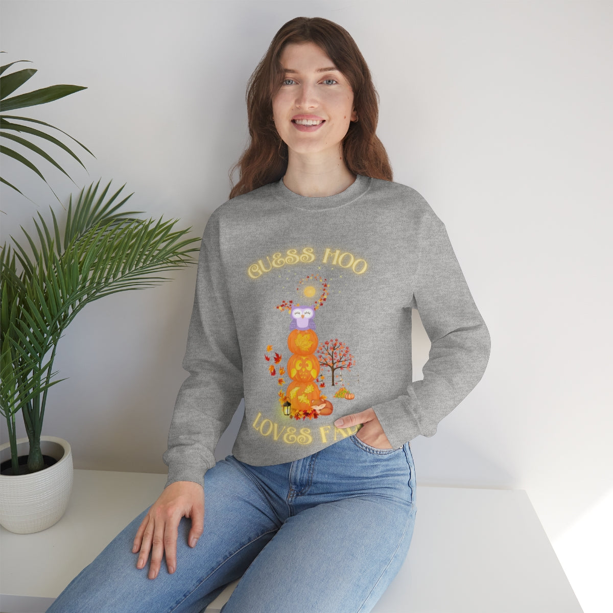 Guess Hoo Loves Fall Crewneck Sweatshirt