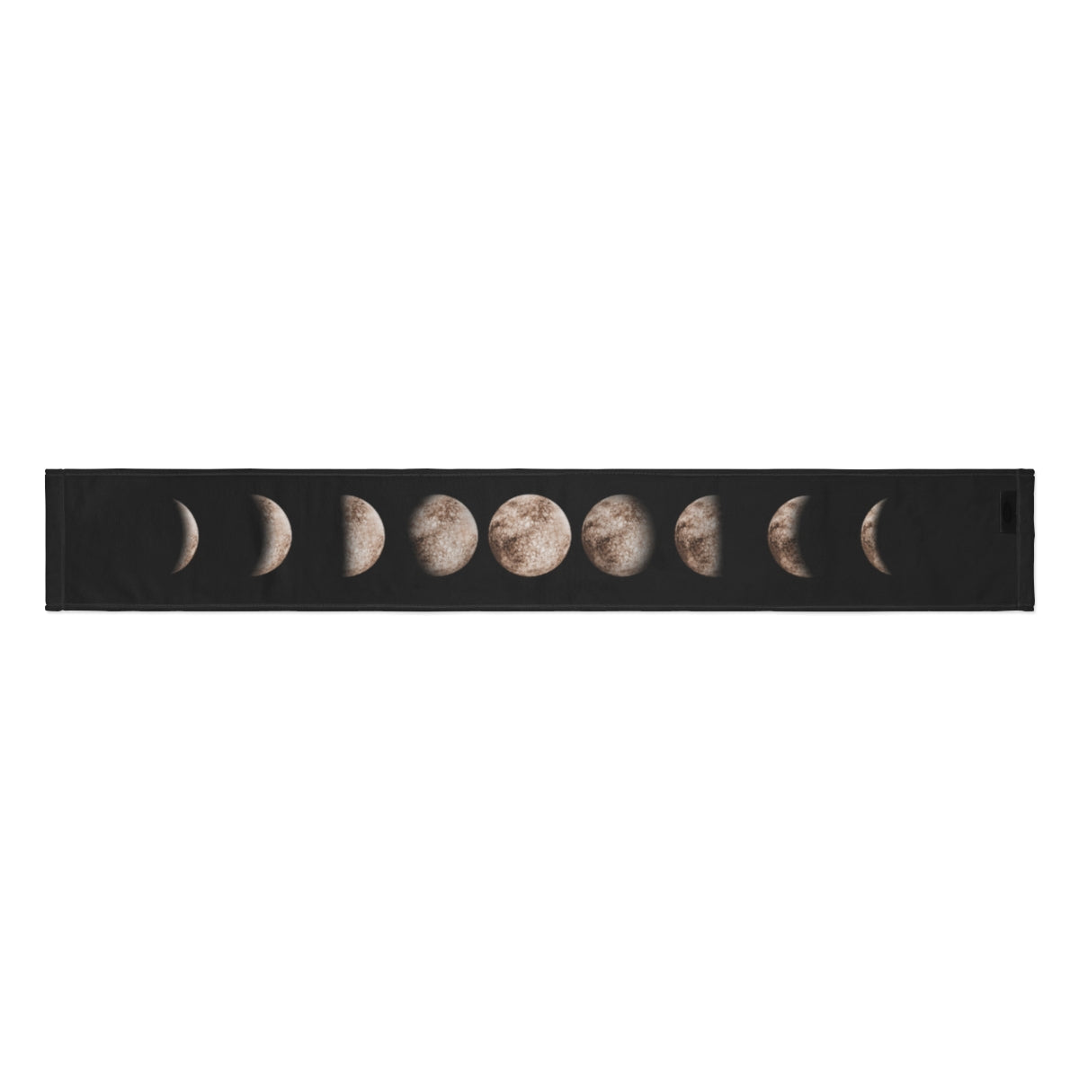 Moon Phase, Winter Scarf, Black