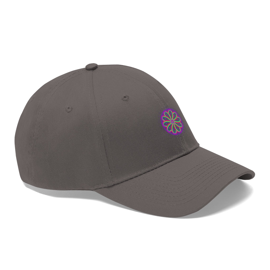 Purple PRIDE Flower Baseball Cap