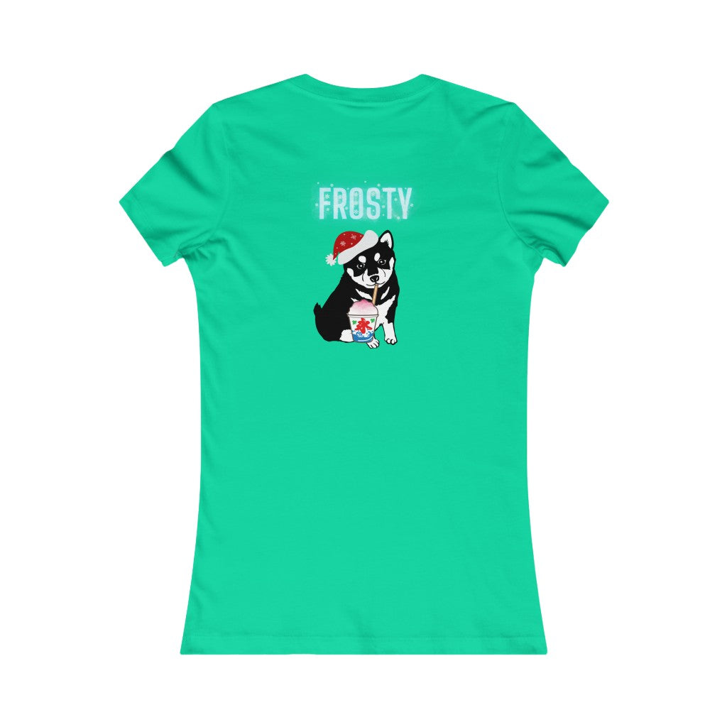 Women's Favorite Tee Frosty Christmas Top