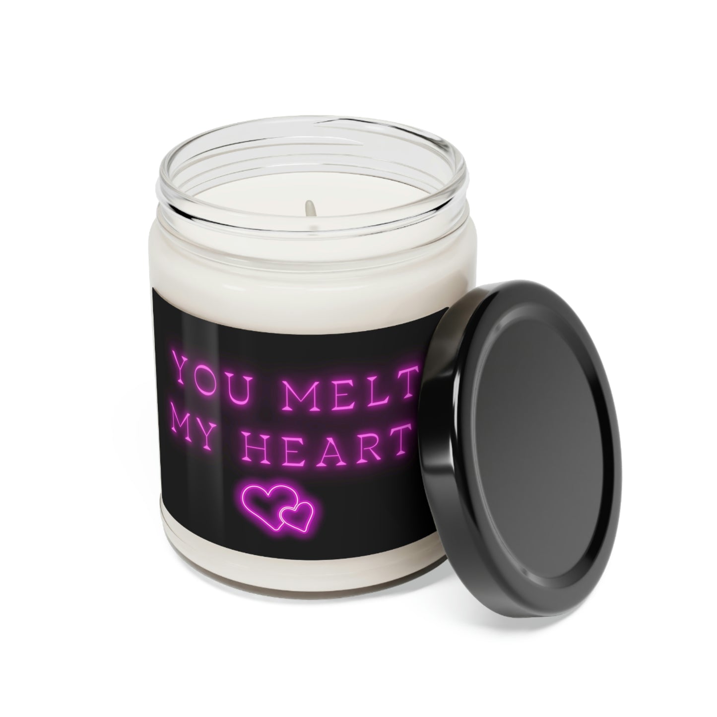 You Melt My Heart, Scented Soy Candle, 9oz, Cute Candle Pun, Valentines Day Gift