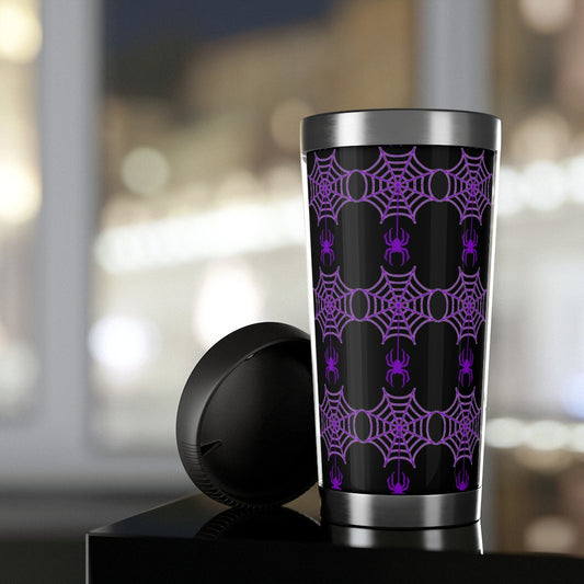 Stainless Steel Spider web Halloween Travel Mug with Insert