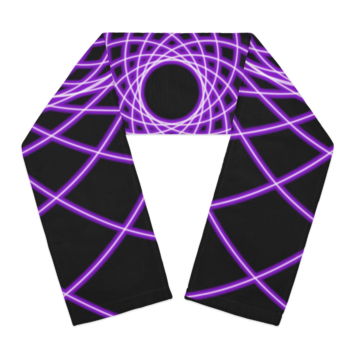 Psychedelic, Purple Mandala, Winter Scarf