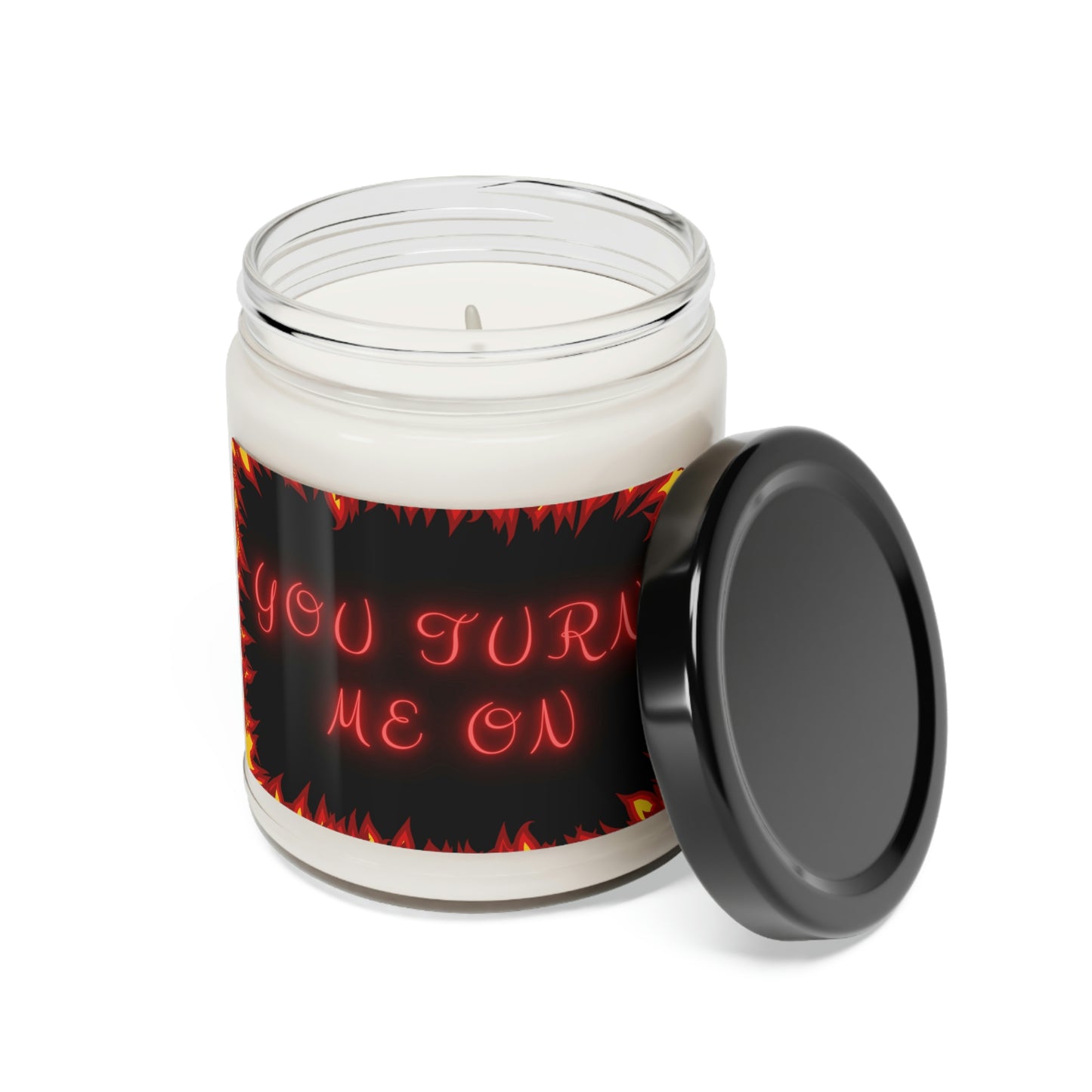 You Turn Me On, Scented Soy Candle, 9oz, Funny Candle Pun, Valentines Day Gift
