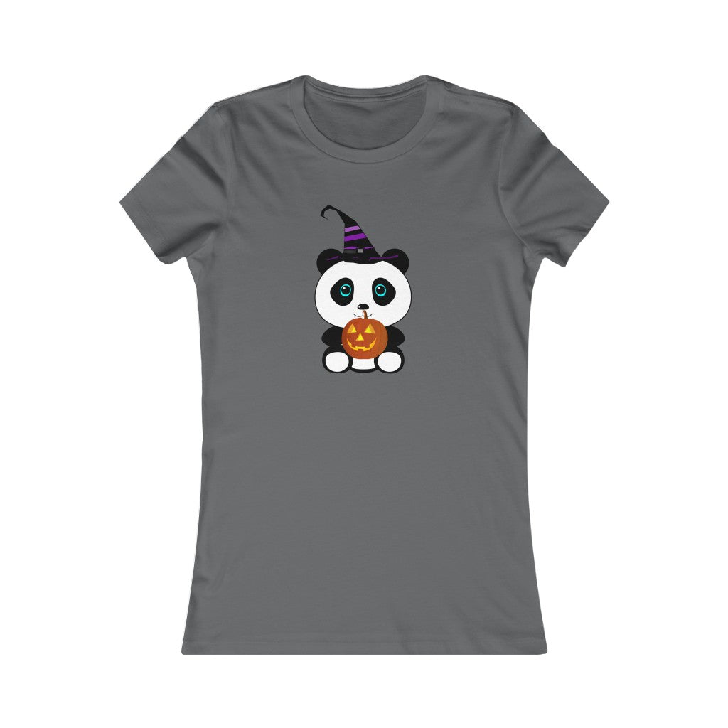 Women's Favorite Tee Cute Panda Halloween Top