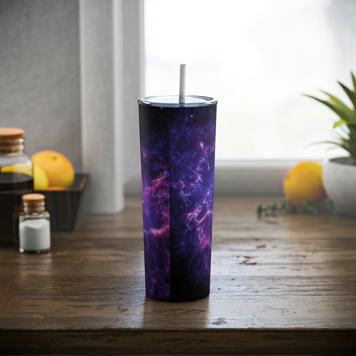 Kick Ass, Skinny Steel Tumbler with Straw, 20oz, Gifts