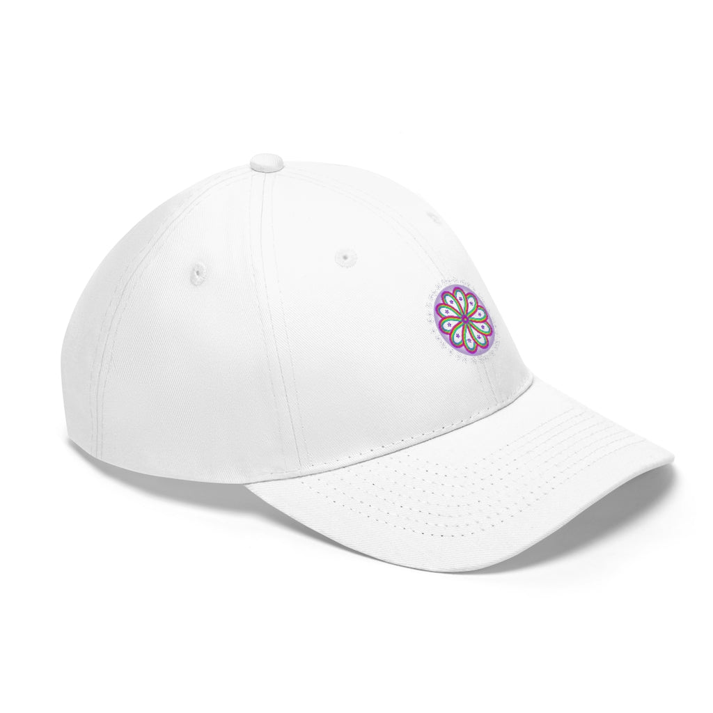 Purple PRIDE Flower Baseball Cap