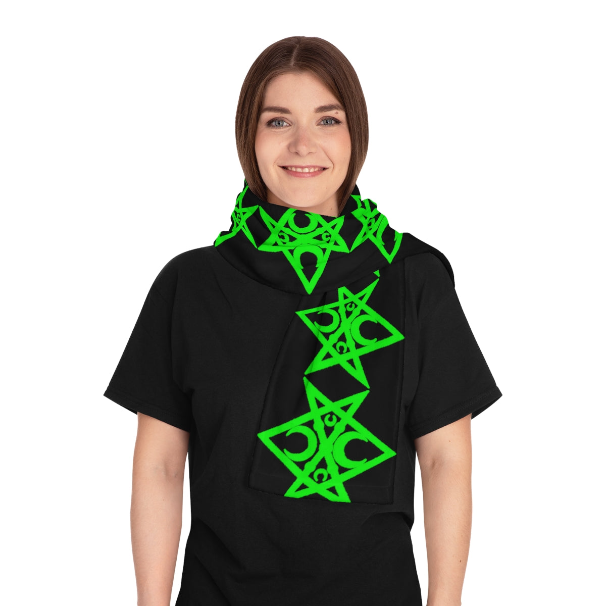 Unicursal Hexagram winter Scarf