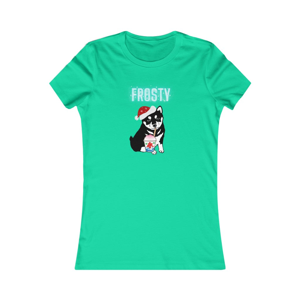 Women's Favorite Tee Frosty Christmas Top