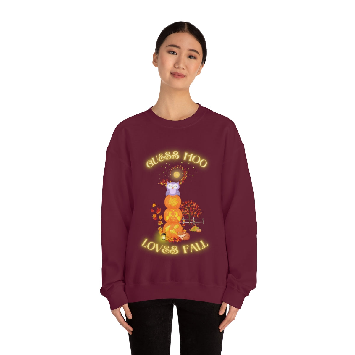 Guess Hoo Loves Fall Crewneck Sweatshirt