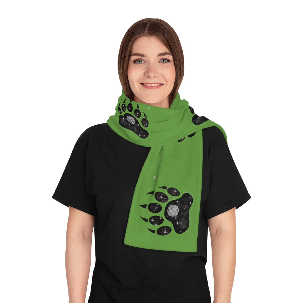Bear Paw Print,  Winter Scarf