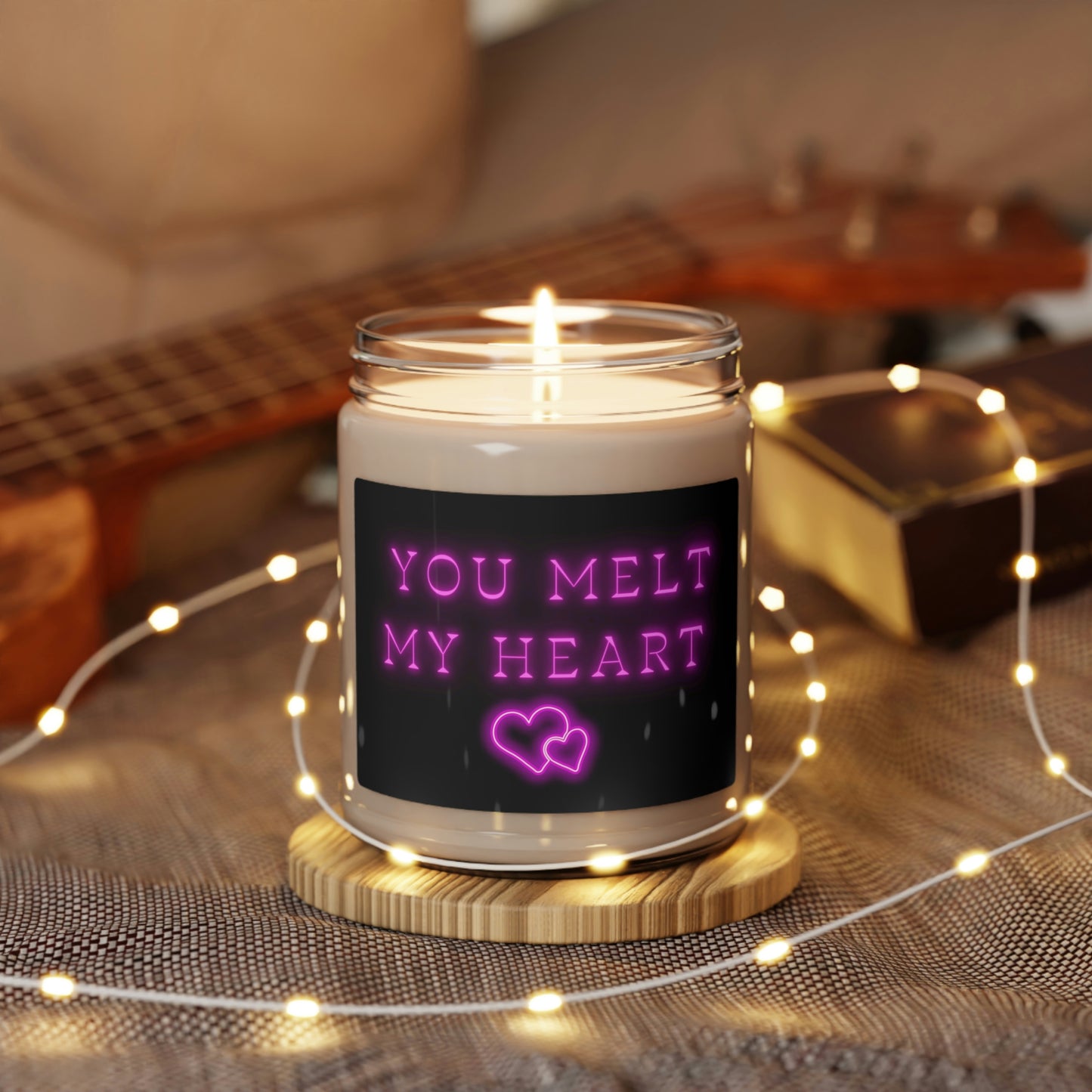 You Melt My Heart, Scented Soy Candle, 9oz, Cute Candle Pun, Valentines Day Gift