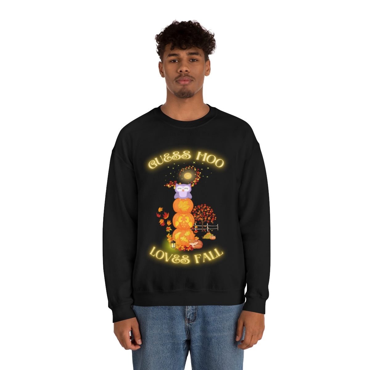 Guess Hoo Loves Fall Crewneck Sweatshirt