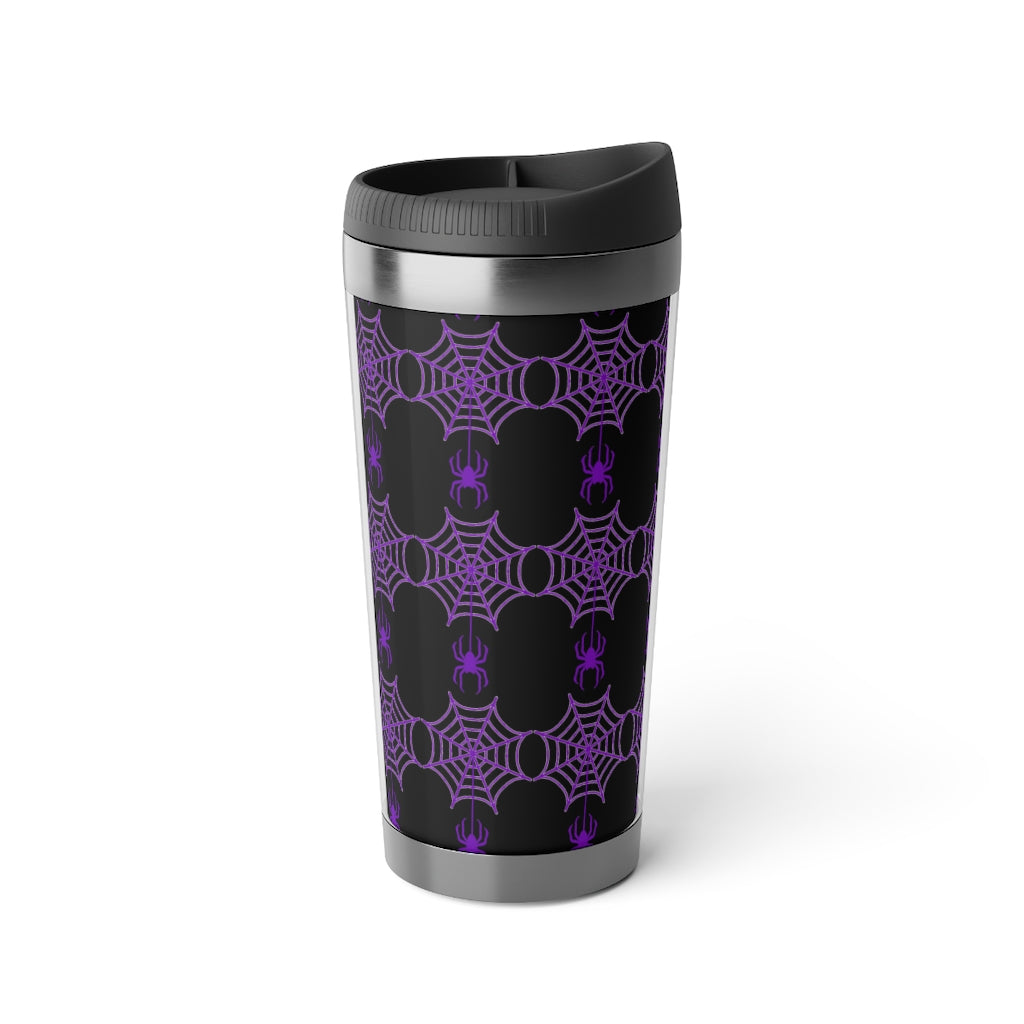 Stainless Steel Spider web Halloween Travel Mug with Insert