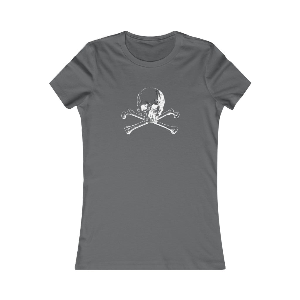 Women's Favorite Tee Skull And Crossbones Top