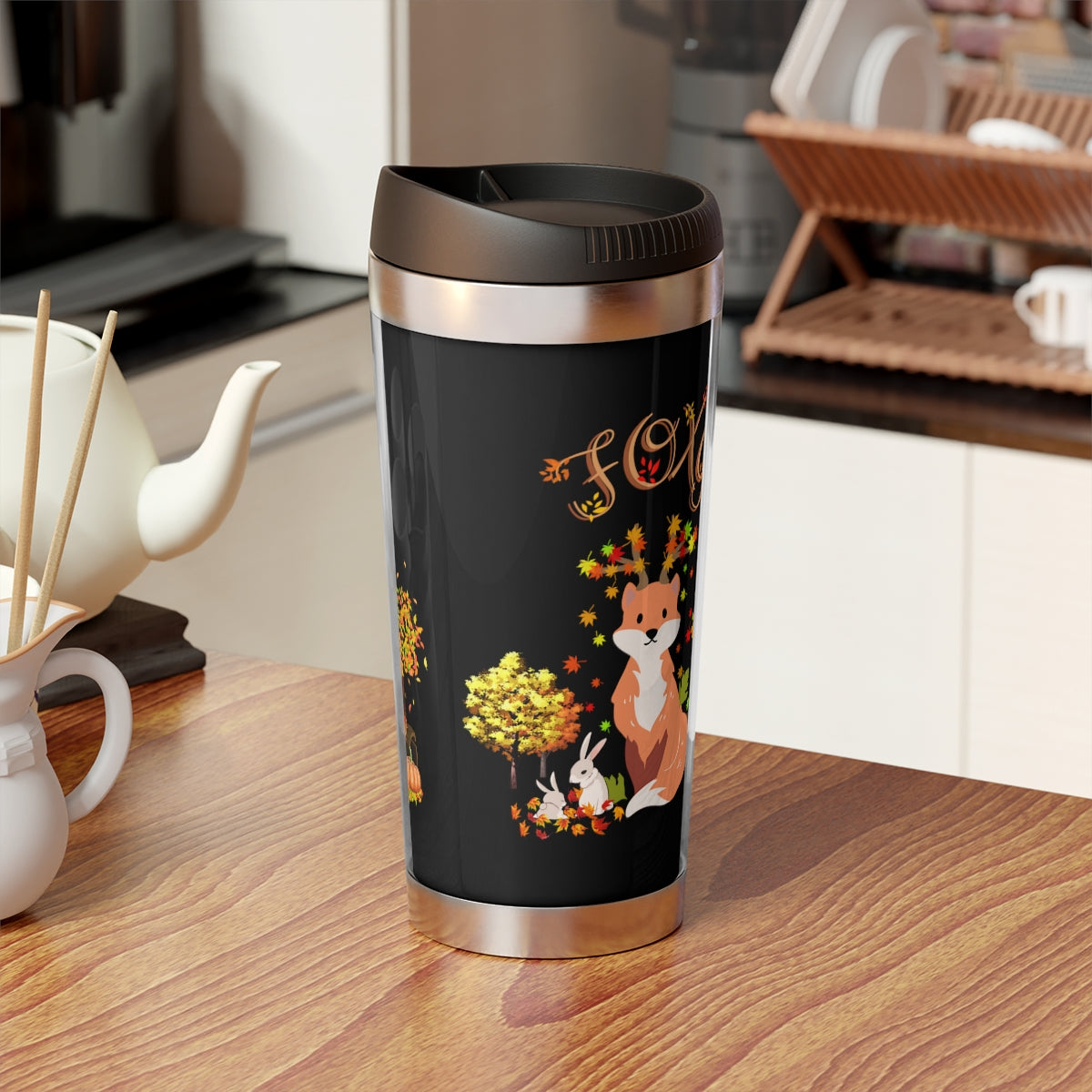 Foxy Fall Travel Mug with Insert