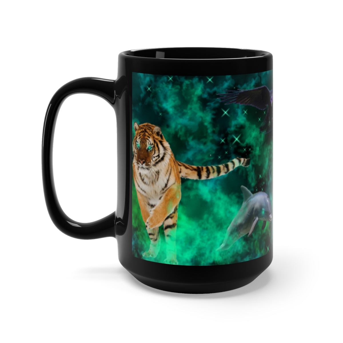 Majestic Animal Black Coffee Mug 15oz